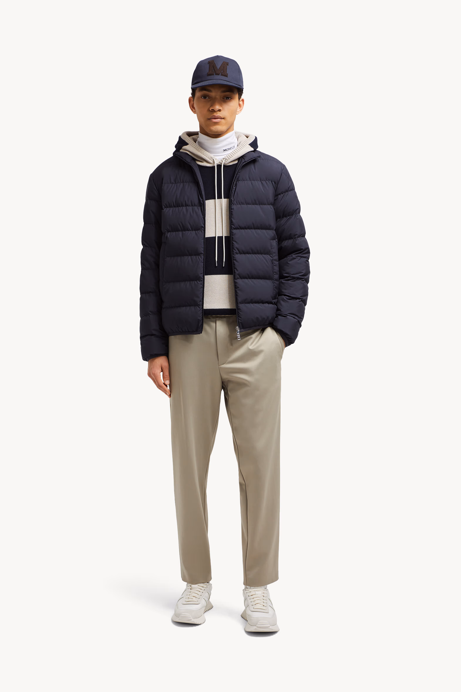 Baudinet Short Down Jacket Men Night Blue Moncler